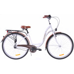 Mestský bicykel 28 Kozbike Holland Retro S-3 Biela